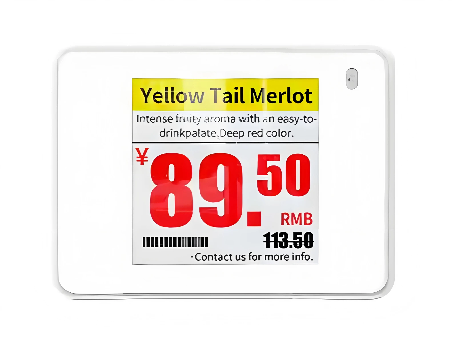 1.54 inch Four Color Electronic price Tag