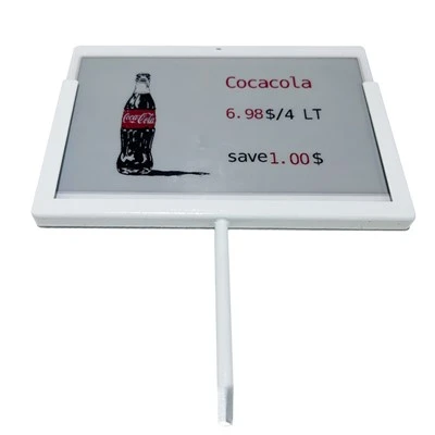 7.3-inch Electronic Price Tag Metal Square Port